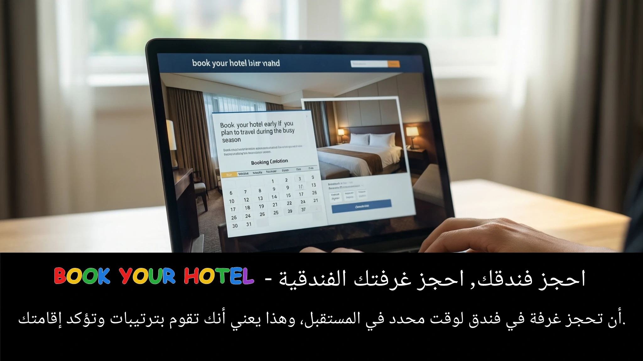 Arabic Illustration for book your hotel